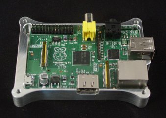 Raspberry Pi sitting in Case Bottom