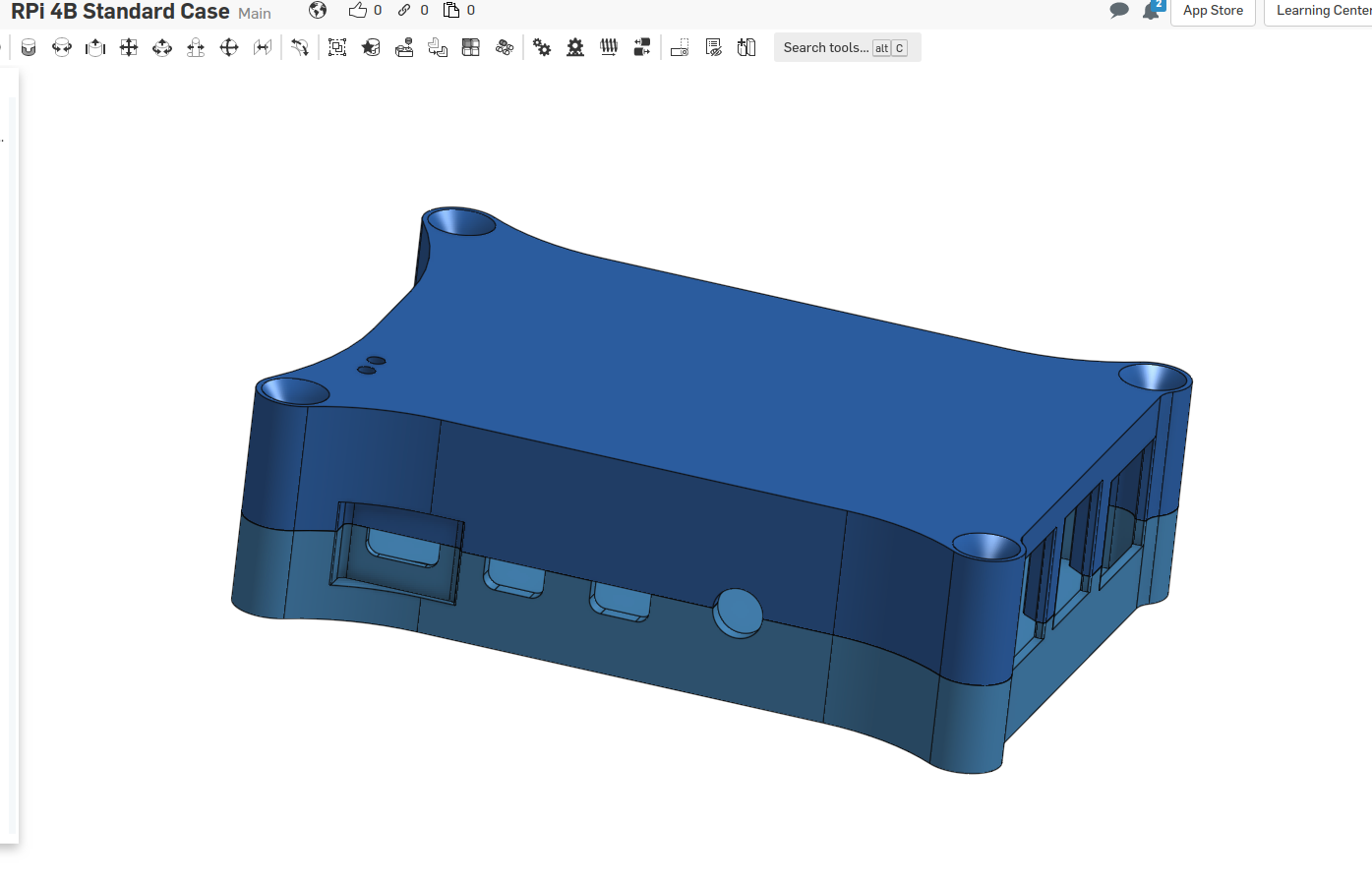 Raspberry Pi 4B CAD Case Aluminum