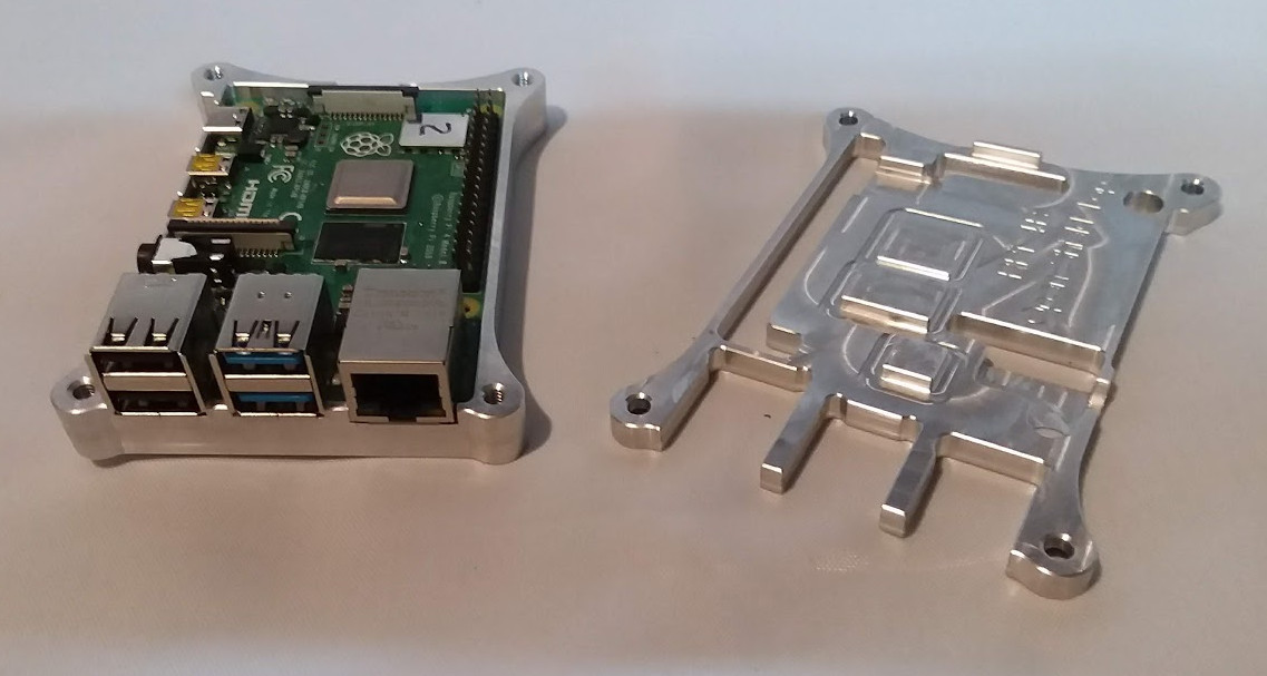 Raspberry Pi 4 Open Shield Case Open Inside