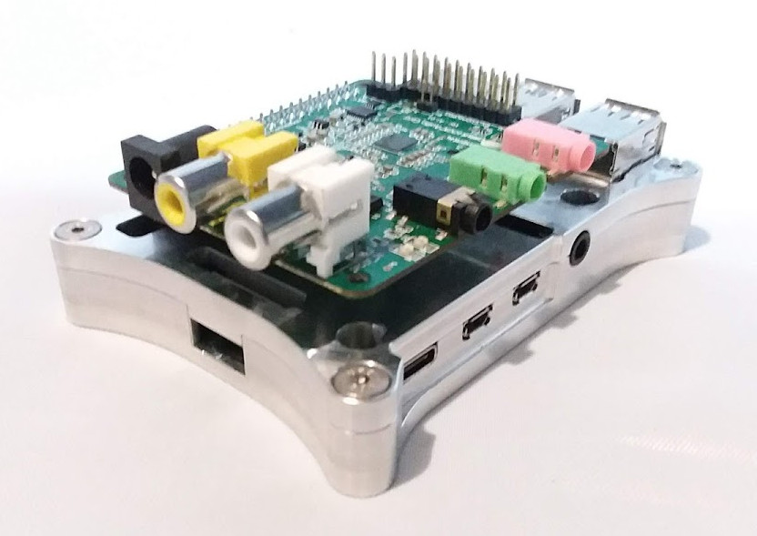 Raspberry Pi 4 Open Shield Case with Cirrus Logic Audio Card