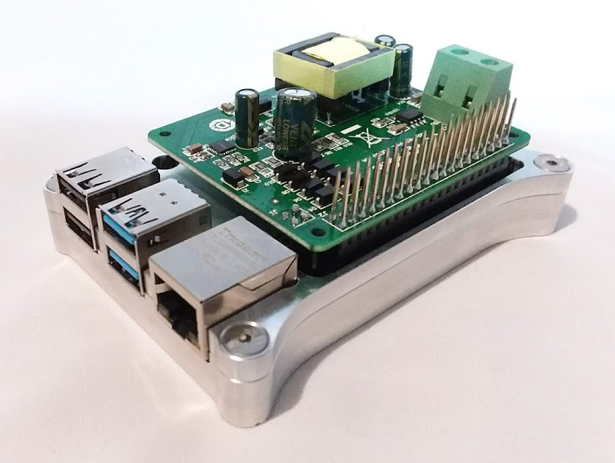 Raspberry Pi 4 Open Shield Case with Generic PoE