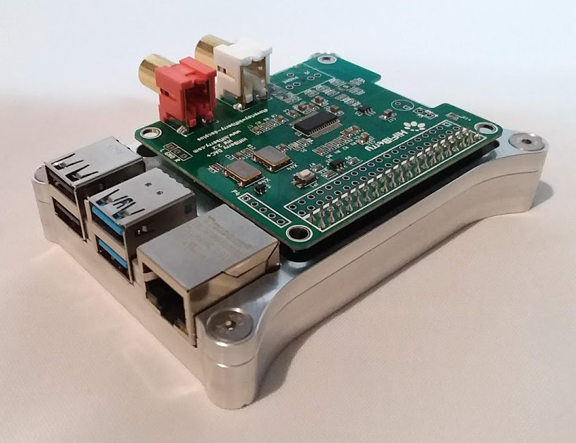 Raspberry Pi 4 Open Shield Case with HiFi Berry