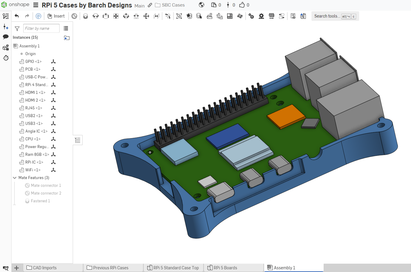 Raspberry Pi 5 case development